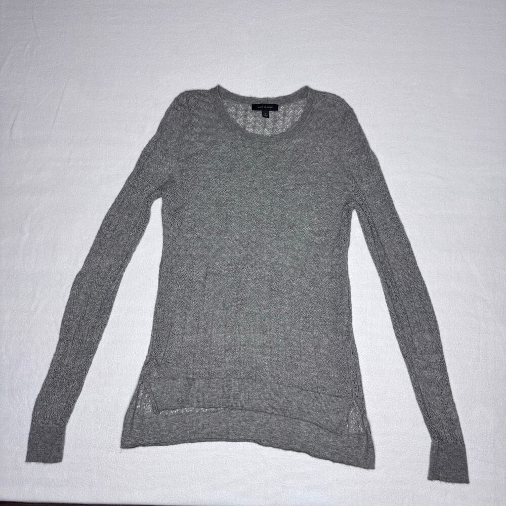 Light Grey Ann Taylor Sweater Shirt